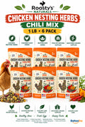 Roosty's Naturals Chicken Nesting Herbs Chili Mix 1LB 6 Pack USA Made - Chicken Feed Supplements product image