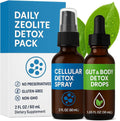 Zeolite Detox Pack for Adults, Advanced Clinoptilolite Zeolite Liquid Drops a - Detox Supplements product image