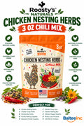 Roosty's Naturals Chicken Nesting Herbs Chili Mix 3 OZ USA Made Poultry - Chicken Feed Supplements product image