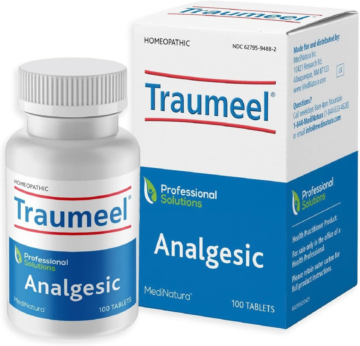 MediNatura Traumeel Homeopathic Arnica + 13 Active Ingredients for Muscle 100Tab - Homeopathic Supplements product image