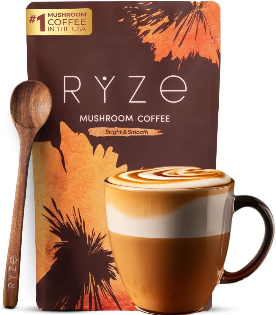 RYZE Organic Mushroom Instant Coffee | Medium Roast | New - Instant Coffee product image