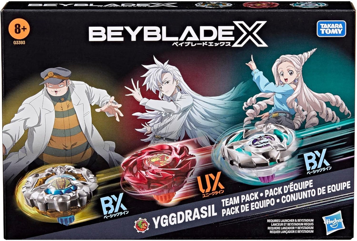 Beyblade X Yggdrasil Team Pack, 3 Takara Tomy Tops, Anime Battling Tops Game - Spinning Top Toys product image
