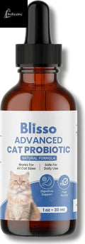 (1-Pack) Blisso Advanced Cat Probiotic Drops – Digestive Support Liquid Drops - Cat Probiotics product image