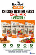 3X Roosty's Naturals Chicken Nesting Herbs Chili Mix 1LB USA Made - Chicken Feed Supplements product image