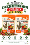 Roosty's Naturals Chicken Nesting Herbs Chili Mix 1LB 2 Pack USA Made - Chicken Feed Supplements product image
