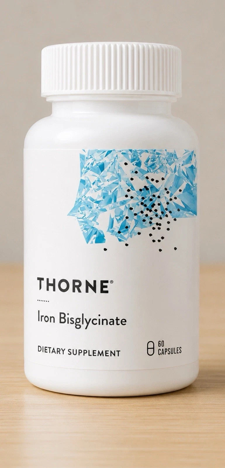 Thorne Iron Bisglycinate Dietary Supplement 60 Capsules - Iron Supplements product image