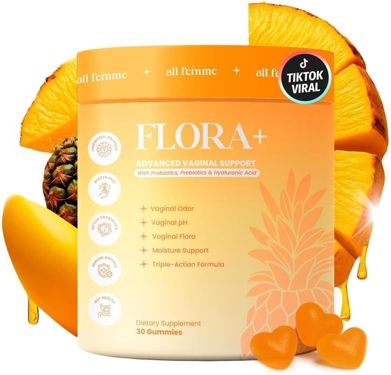 Flora+ Women’S Vaginal Probiotic Gummies for Ph Balance, Odor and Freshness - Vaginal Probiotic Supplements product image