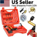 Hand Held Vacuum Pressure Pump Tester Set Brake Fluid Bleeder Bleeding Kit +Box - Brake Bleeder Kits product image