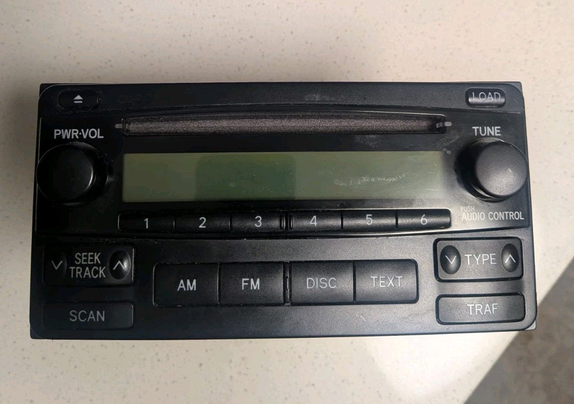 2004-2008 Toyota Corolla AMFM Radio 6 Disc CD Player 86120-02440 Face A51814 - Car Stereo Receivers product image