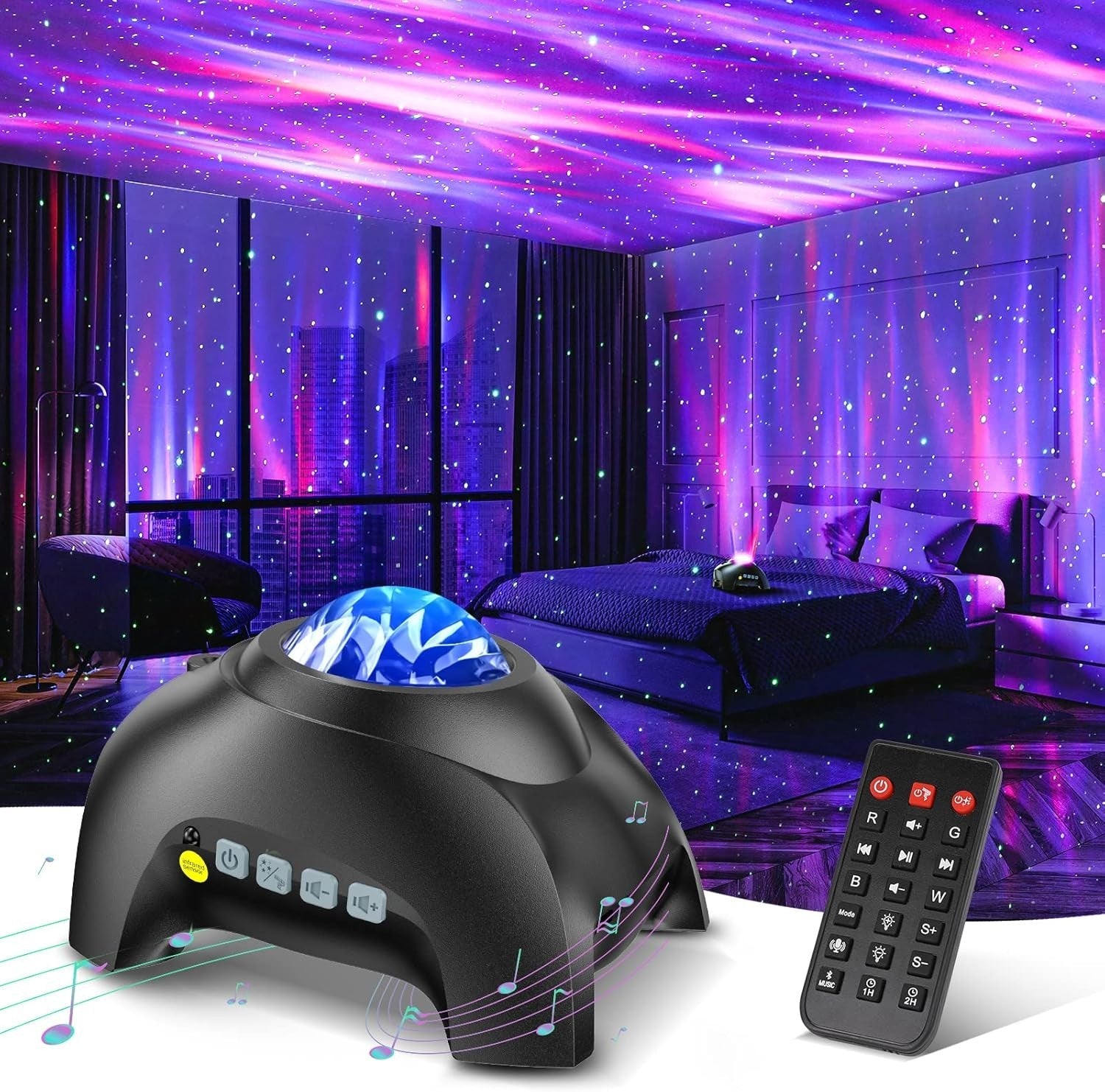 Northern Galaxy Light Aurora Projector with 33 Light Effects, LED Star Projector - Night Light Projectors product image