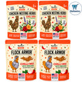 Roosty's Naturals Chicken Treats Nesting Herbs Chili Mix + Flock Armor (4 Bags) - Poultry Supplement Bundles product image