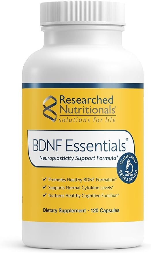 Researched Nutritionals BDNF Essentials - Clinically Researched Brain Supplement - Brain & Focus Supplements product image