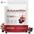 Astaxanthin Supplements 12mg - 120 Softgels | Premium Natural Antioxidant - Antioxidant Supplements product image