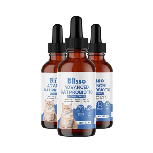 (3-Pack) Blisso Advanced Cat Probiotic Drops – Digestive Support Liquid Drops - Cat Probiotics product image