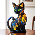 Dogs Cat LED Lamp Stained Lamp Resin Tabletop Night Light Glow Decoration - Table Lamps product image