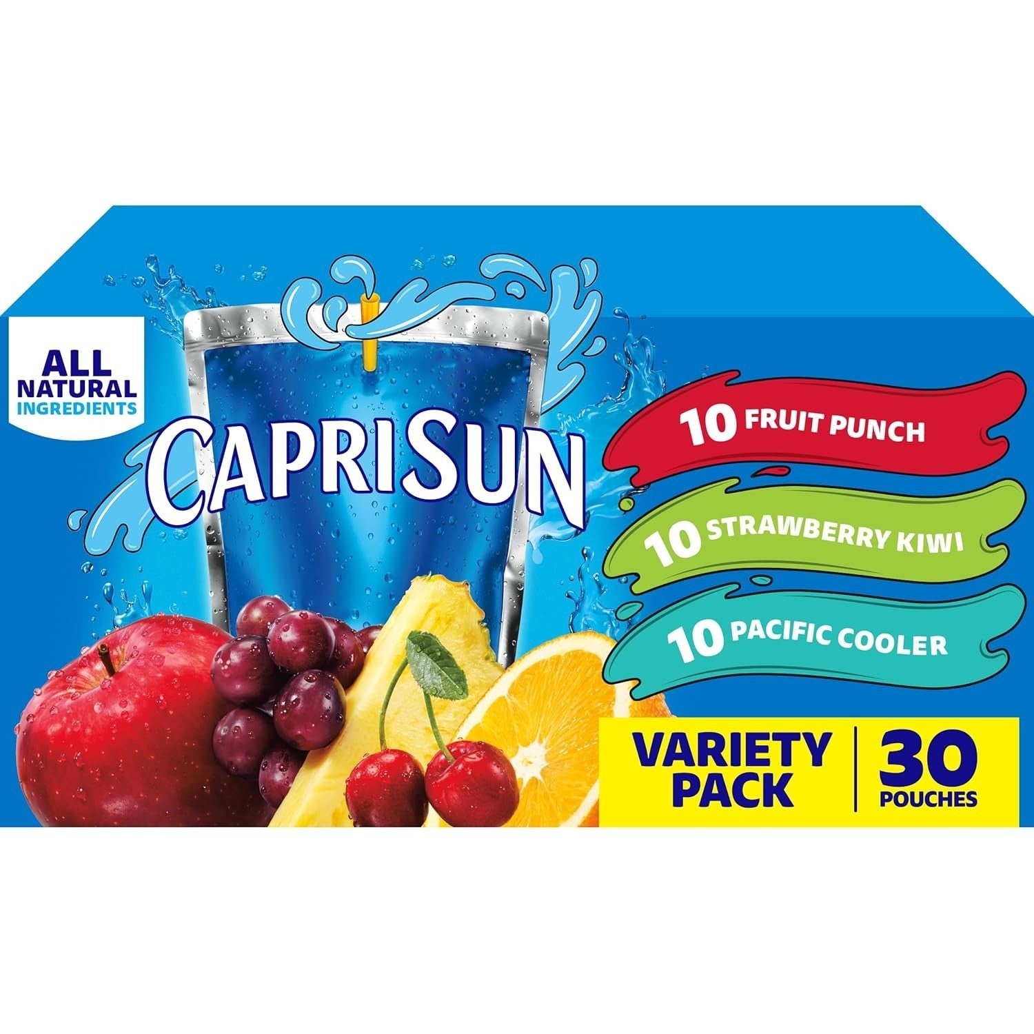 Capri Sun Fruit Punch, Strawberry Kiwi and Pacific Cooler Flavored Juice Drink - Juice Drinks product image