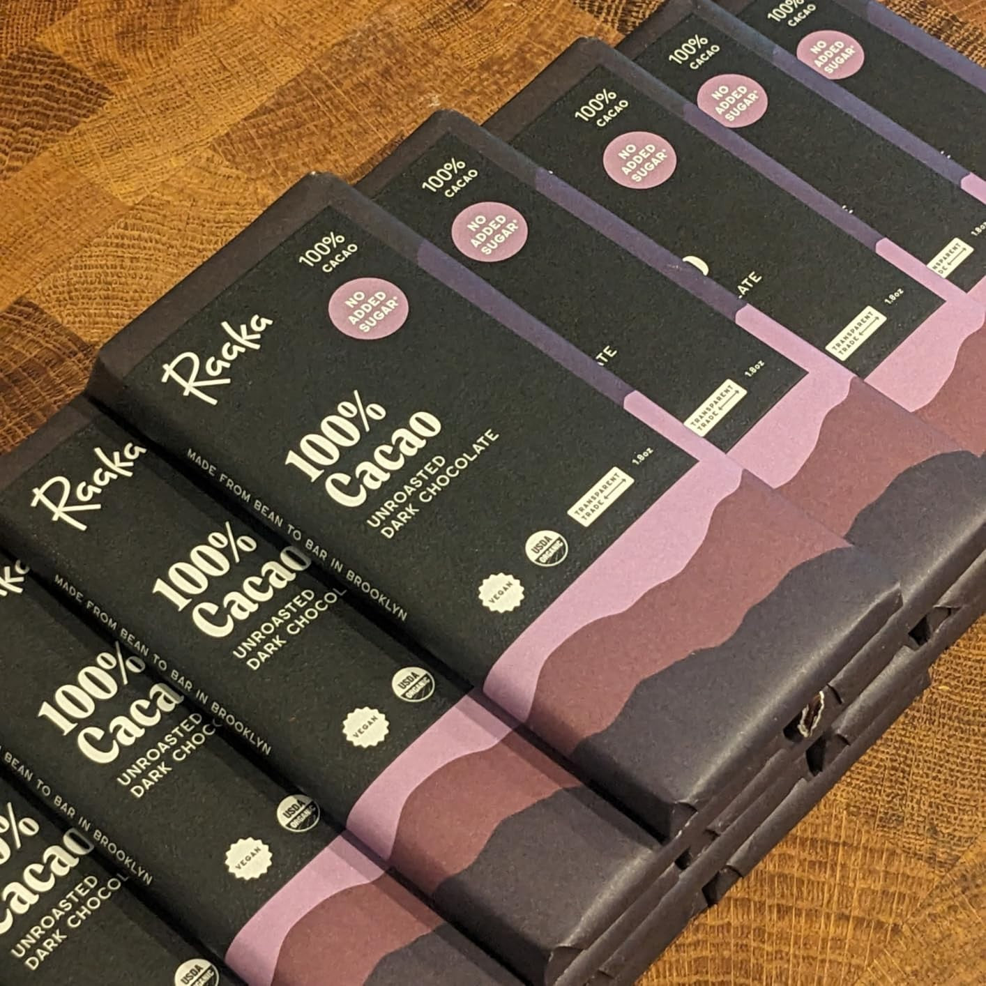 Raaka 100% Dark Chocolate Bars - Unsweetened, Bitter, Sugar Free, Pure Cacao - Chocolate Bars product image